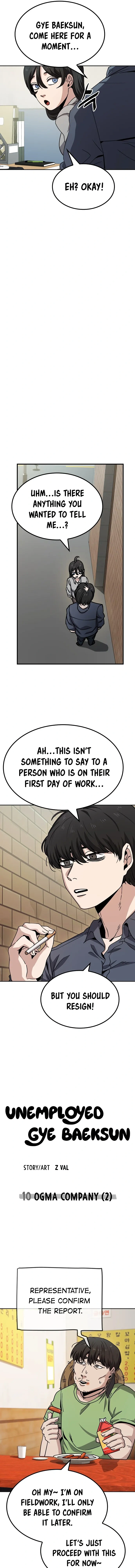 Read Unemployed Gye Baeksun Manga Online