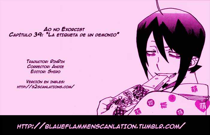 Read Ao no Exorcist es Manga Online
