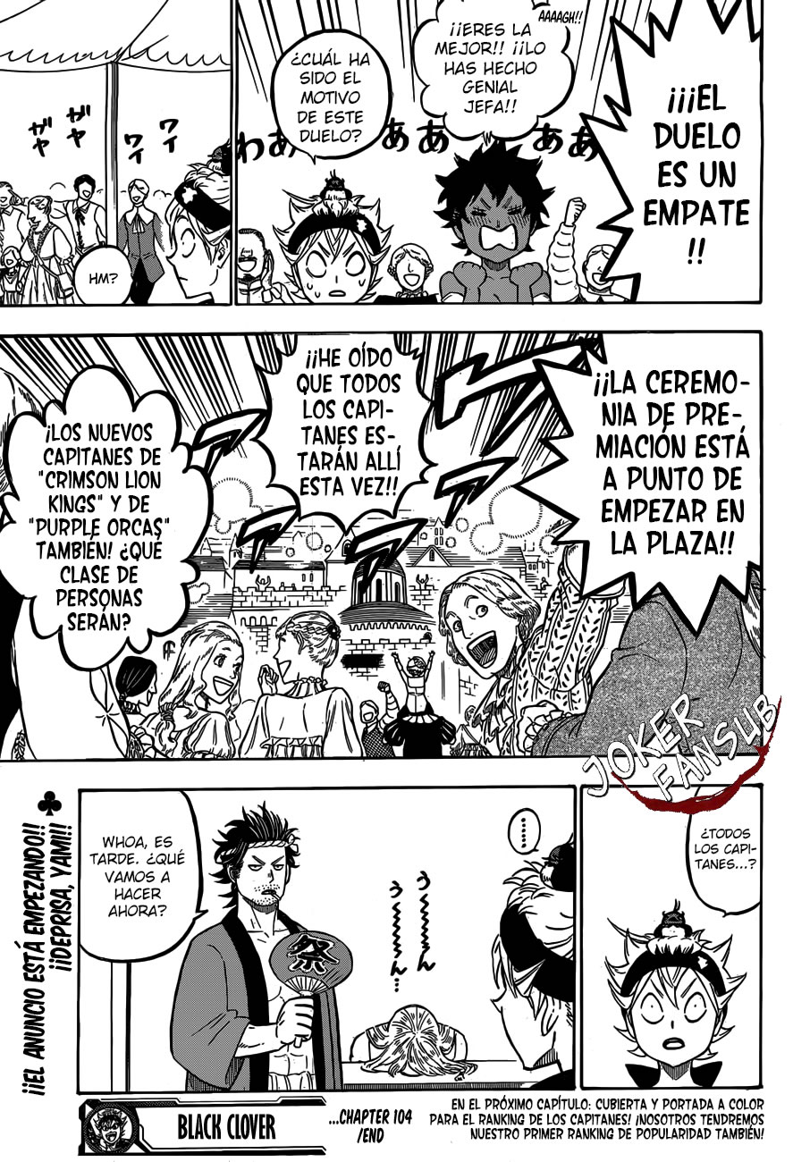 Read Black Clover es Manga Online