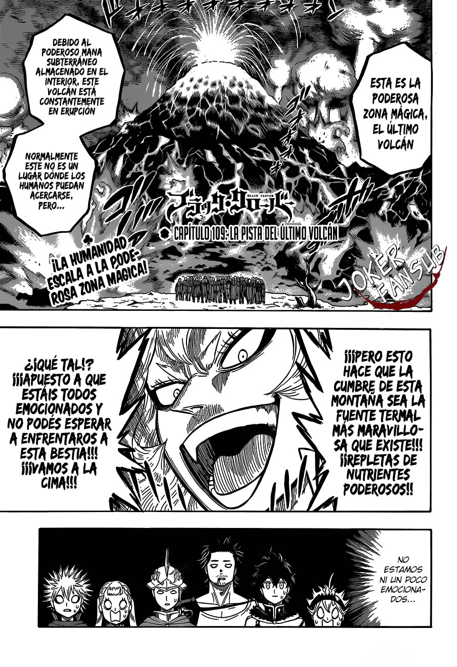 Read Black Clover es Manga Online