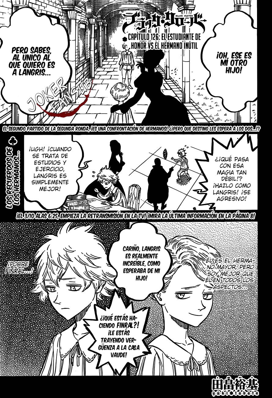 Read Black Clover es Manga Online