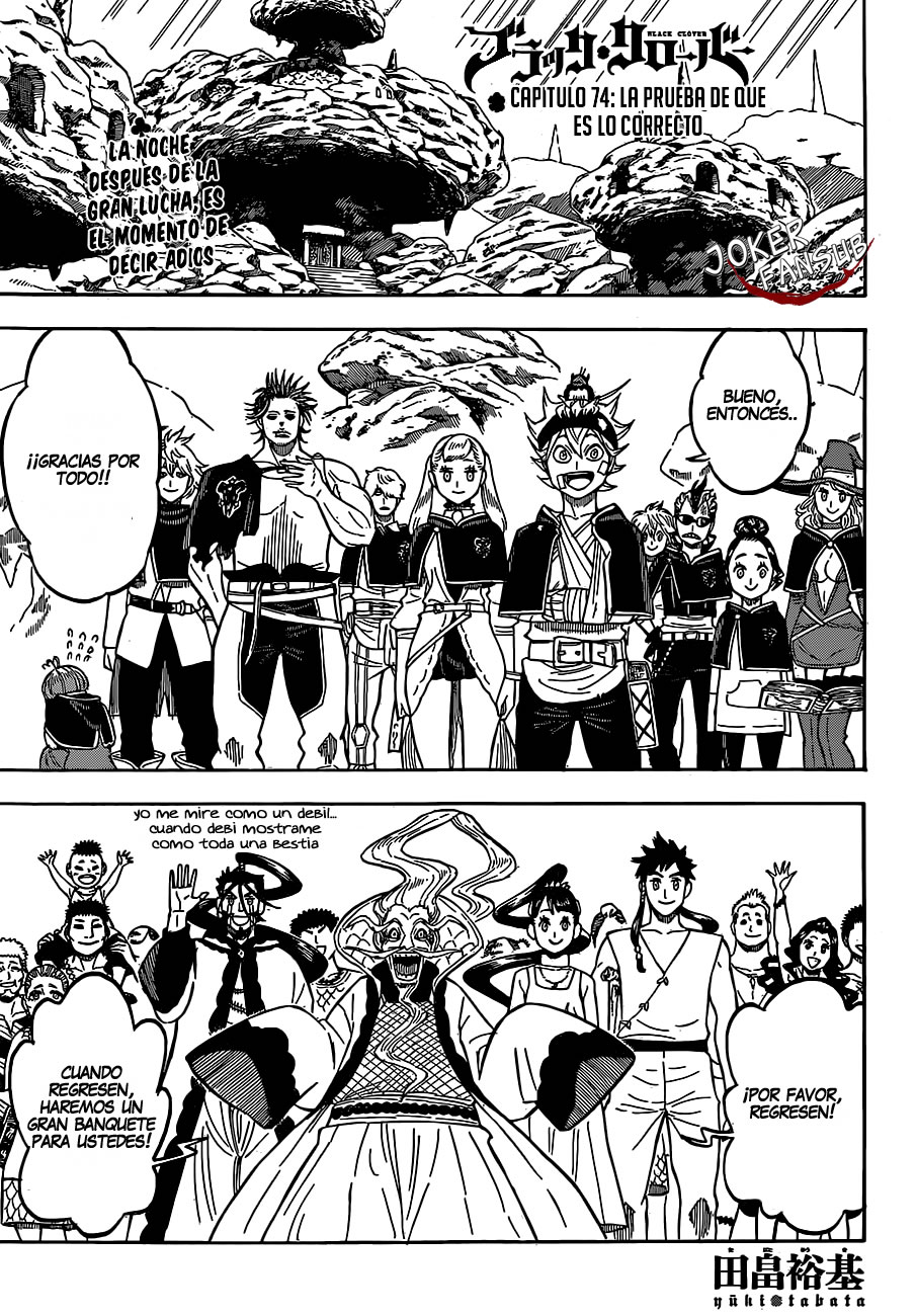 Read Black Clover es Manga Online