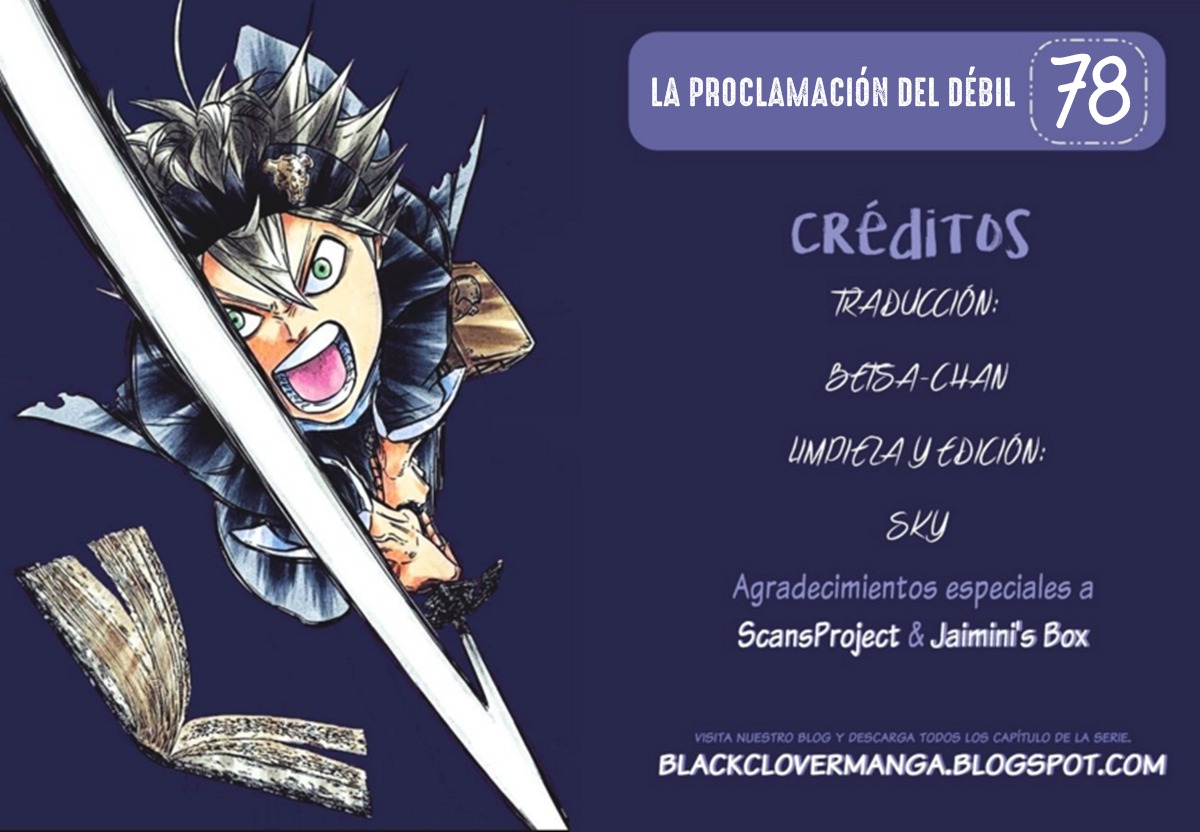 Read Black Clover es Manga Online