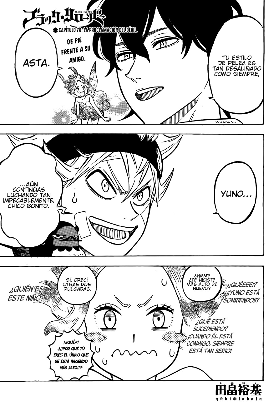 Read Black Clover es Manga Online