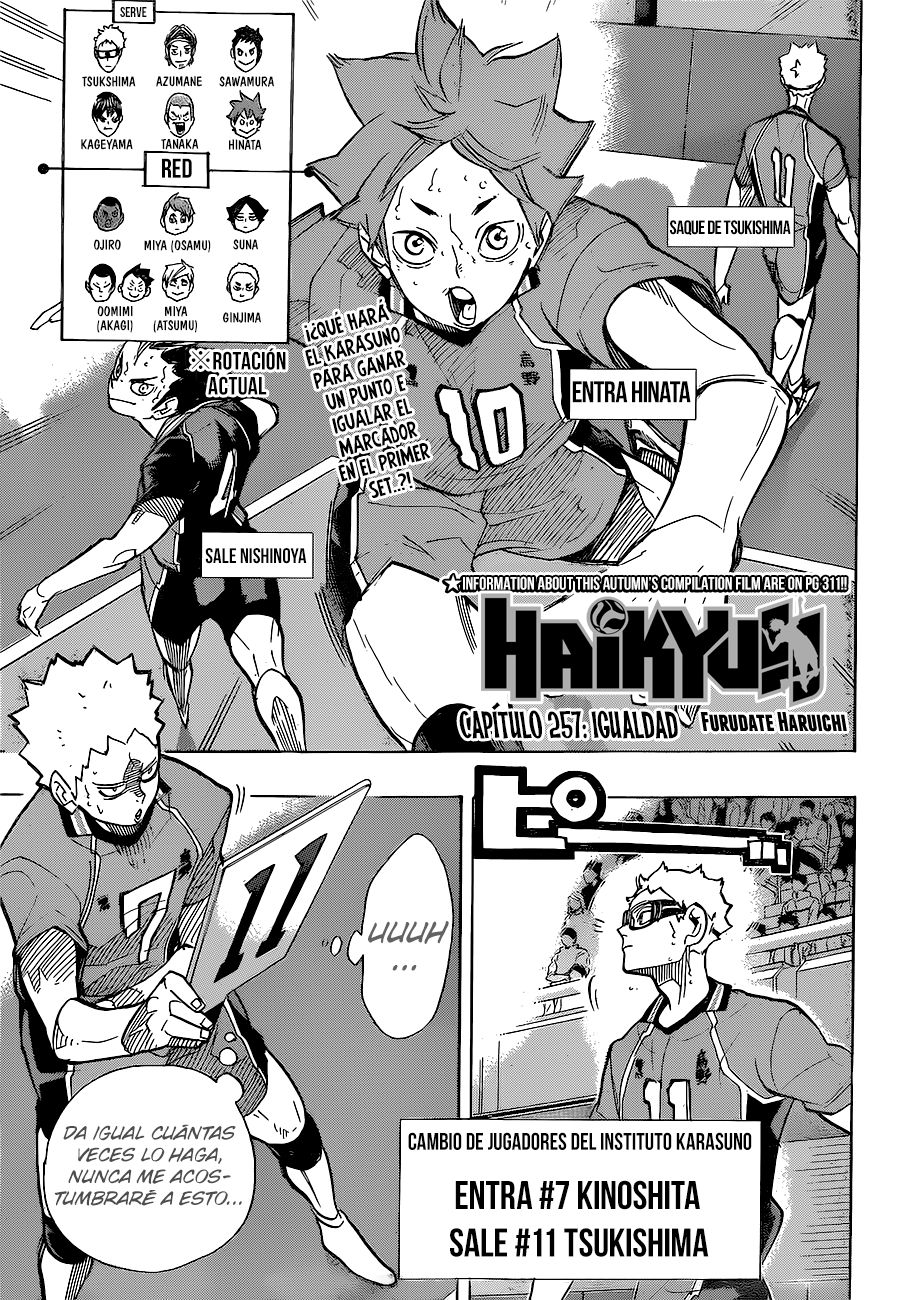 Read Haikyuu!! es Manga Online
