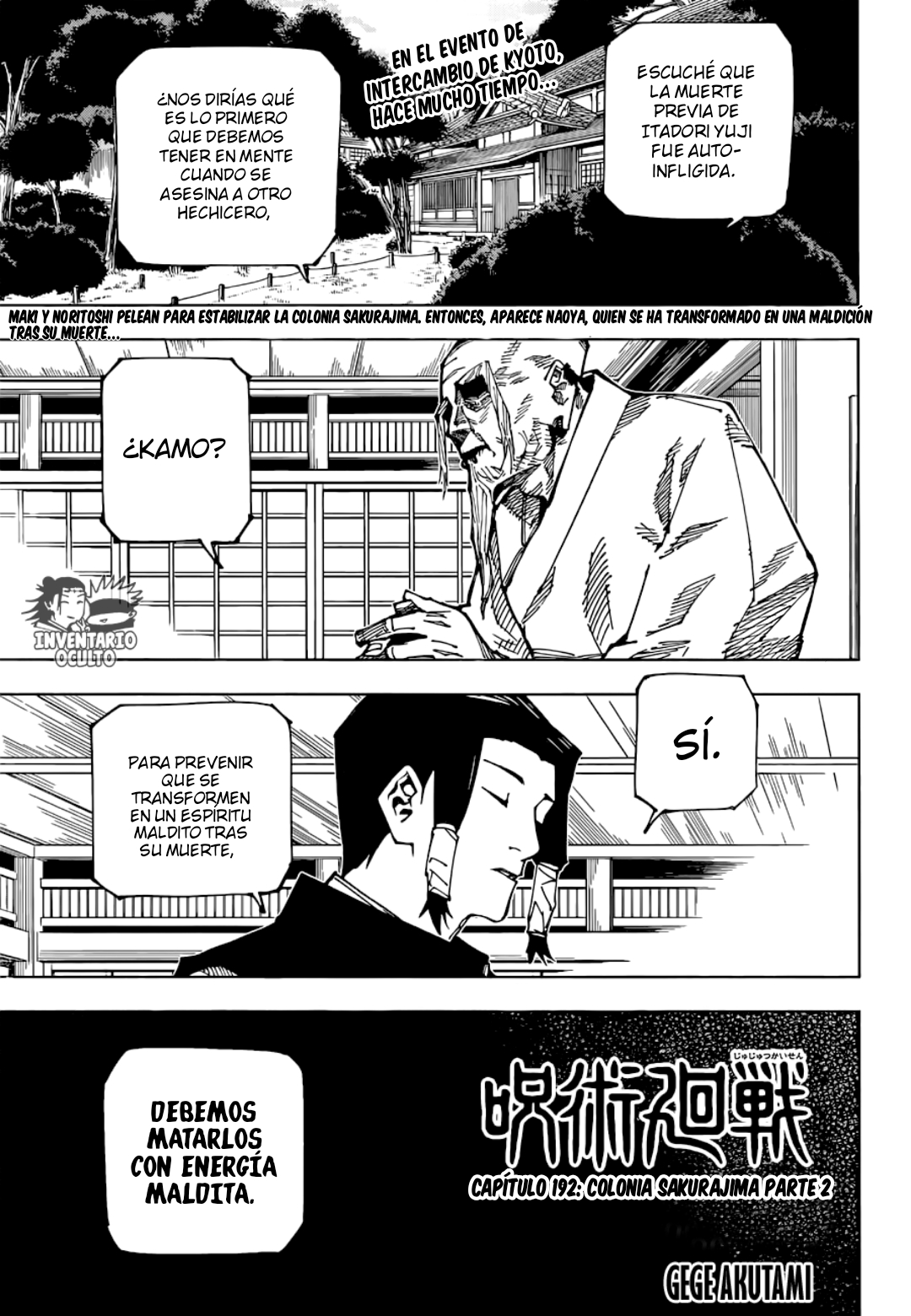 Read Jujutsu Kaisen es Manga Online