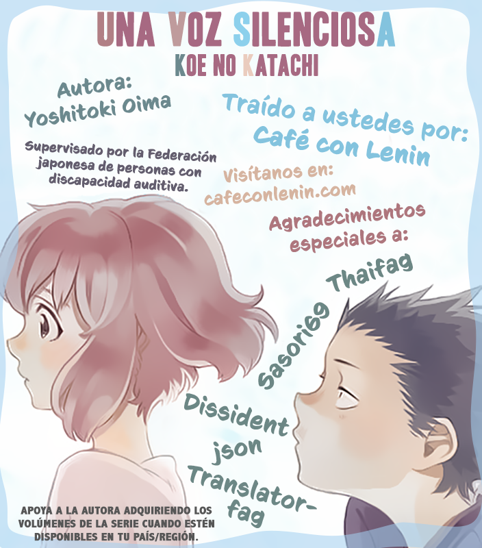 Read Koe no Katachi es Manga Online