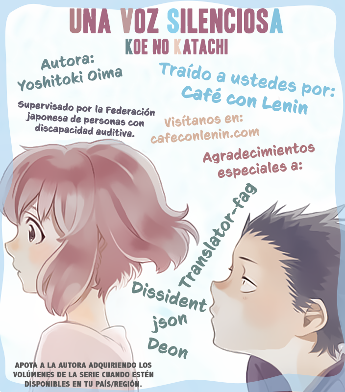 Read Koe no Katachi es Manga Online