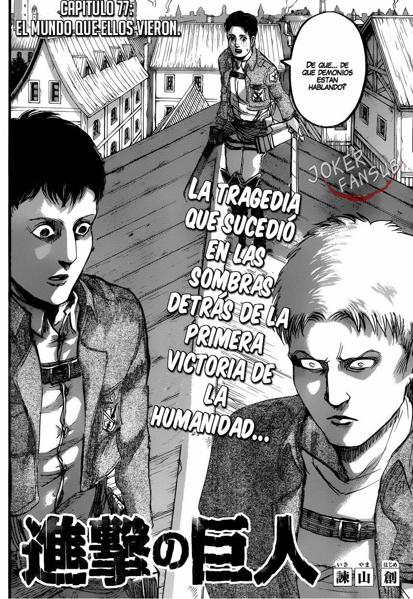 Read Shingeki no Kyojin es Manga Online