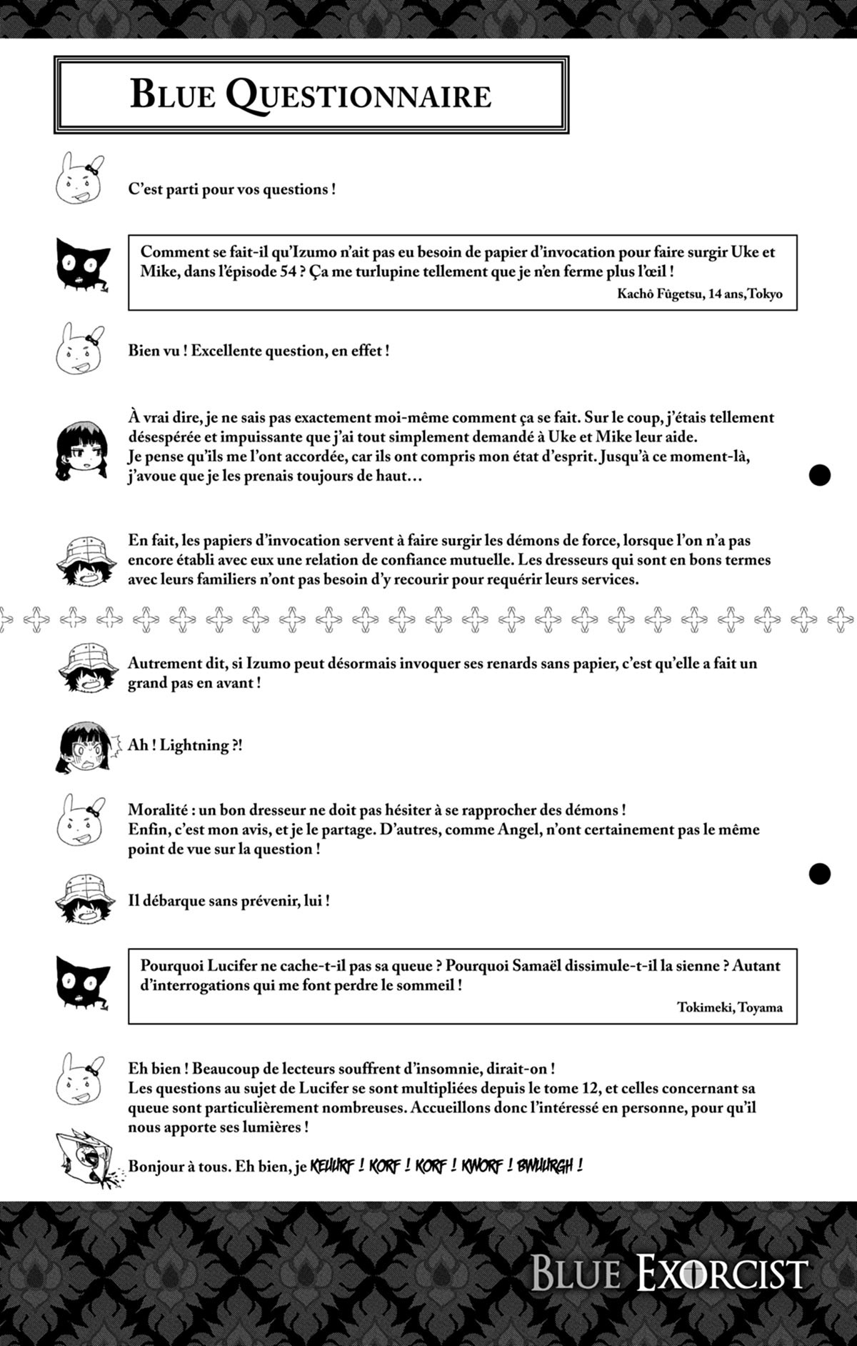 Read Ao No Exorcist fr Manga Online