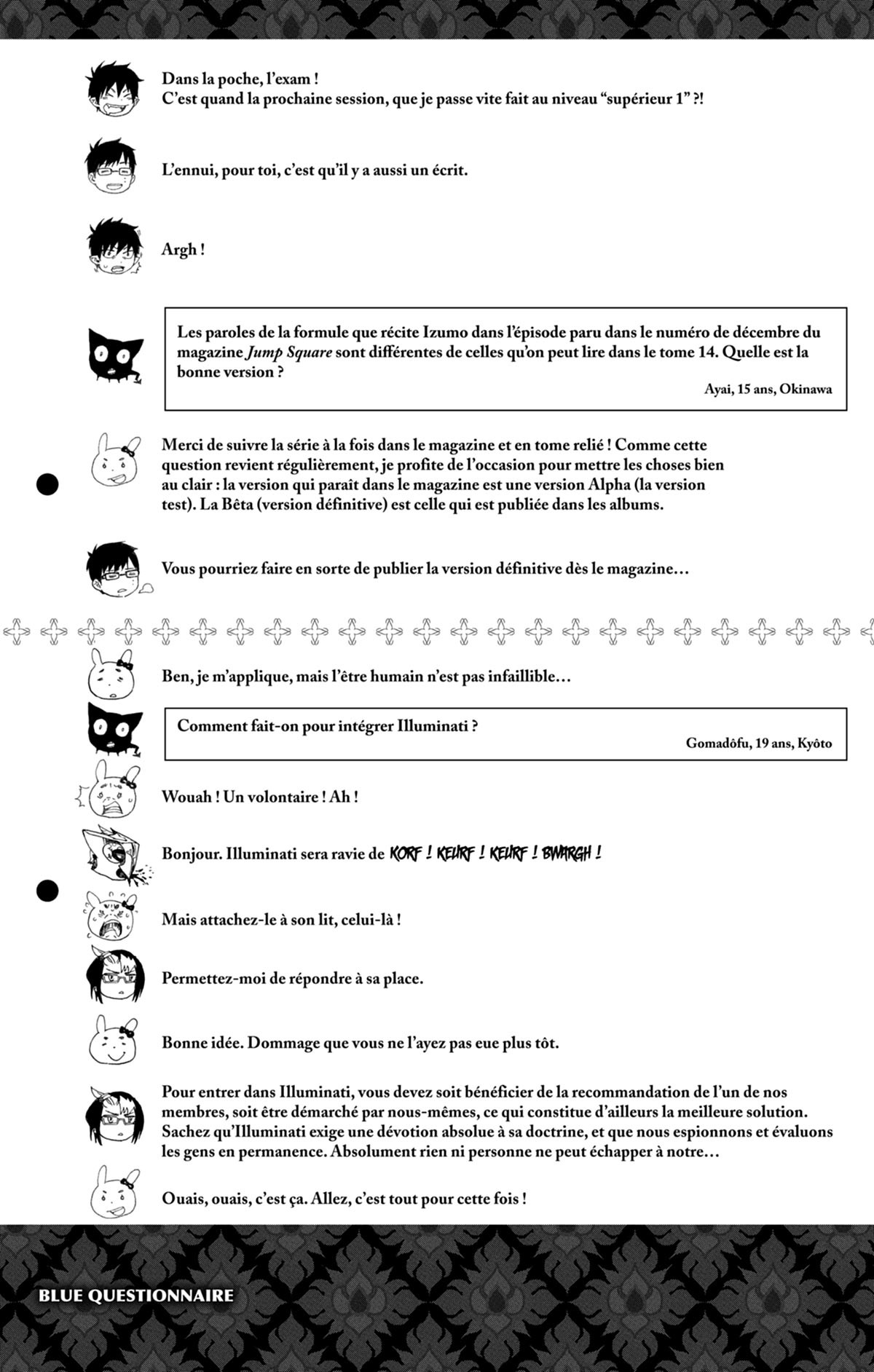 Read Ao No Exorcist fr Manga Online