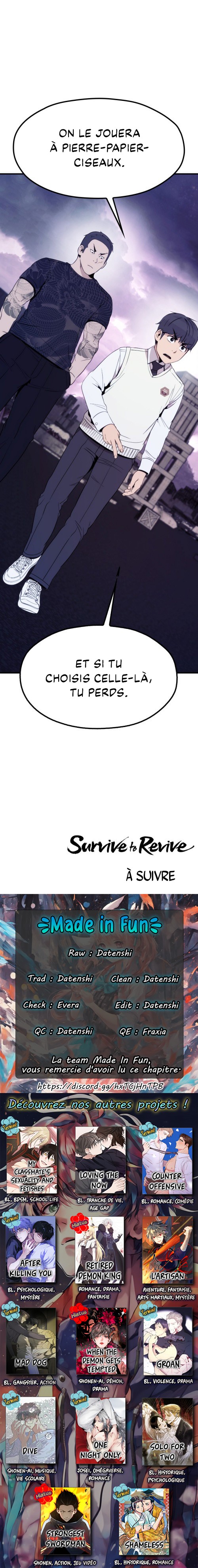 Read Survive to Revive fr Manga Online