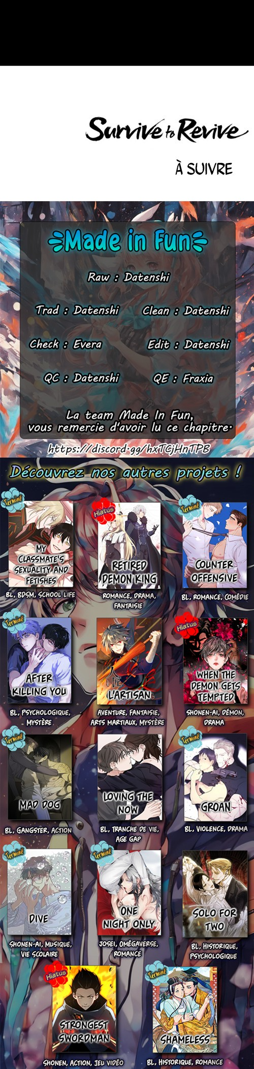 Read Survive to Revive fr Manga Online